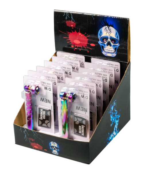 Metallpfeife Rainbow im Set inkl Siebe